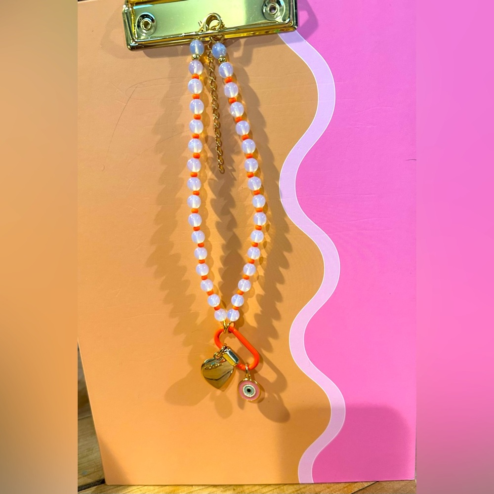 Carabiner Gem Necklace with Carabiner Clasp - Picture 2 of 9